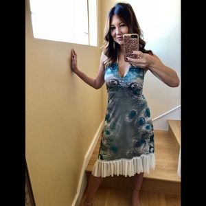💜 Exotic Peacock Dress 👗